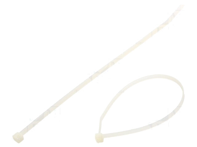 Kabelbinder; L: 250mm; W: 4,8mm; polyamide; 220N; natuurlijk Kabelbinder; L: 250mm; W: 4,8mm; polyamide; 220N; natuurlijk